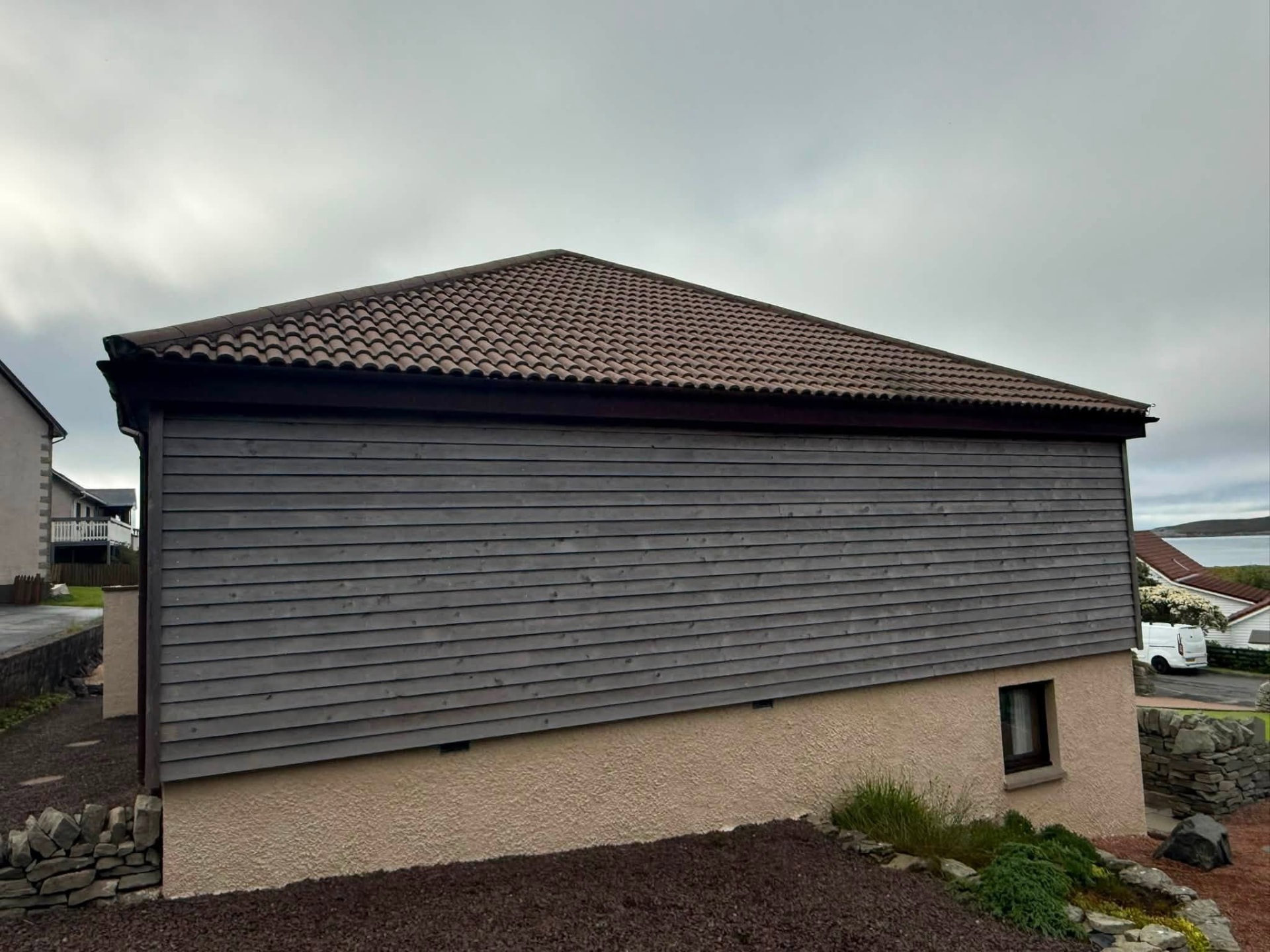 Roof cleaning in Shetland by Arthur & Simpson: after completion