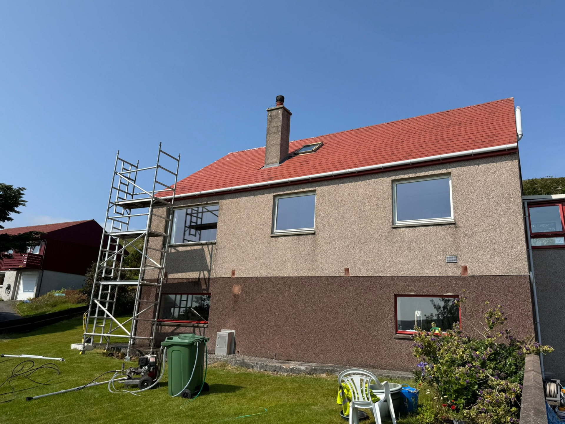 Roof coating in Shetland by Arthur & Simpson: before the work started