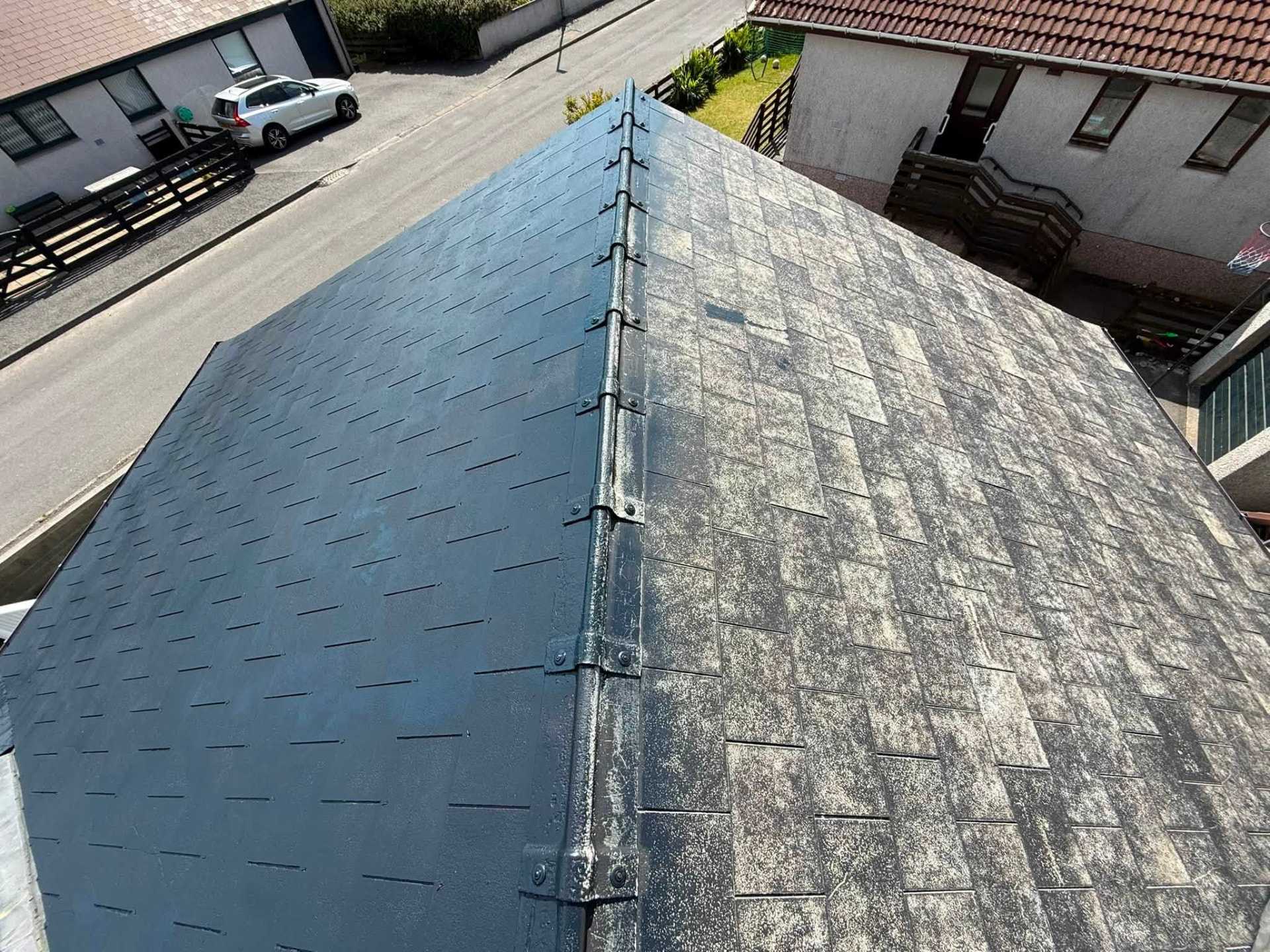 Softwashing in Shetland by Arthur & Simpson: work in progress