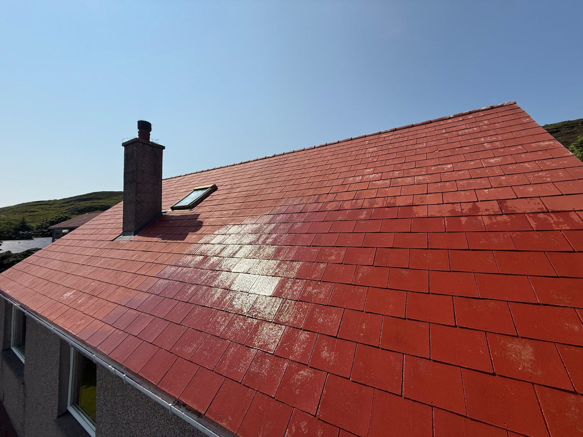 Roof coating in Shetland by Arthur & Simpson: after completion