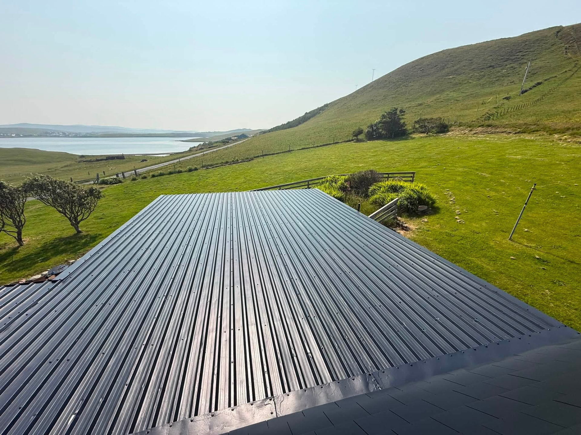 Roof coating in Shetland by Arthur & Simpson: after completion