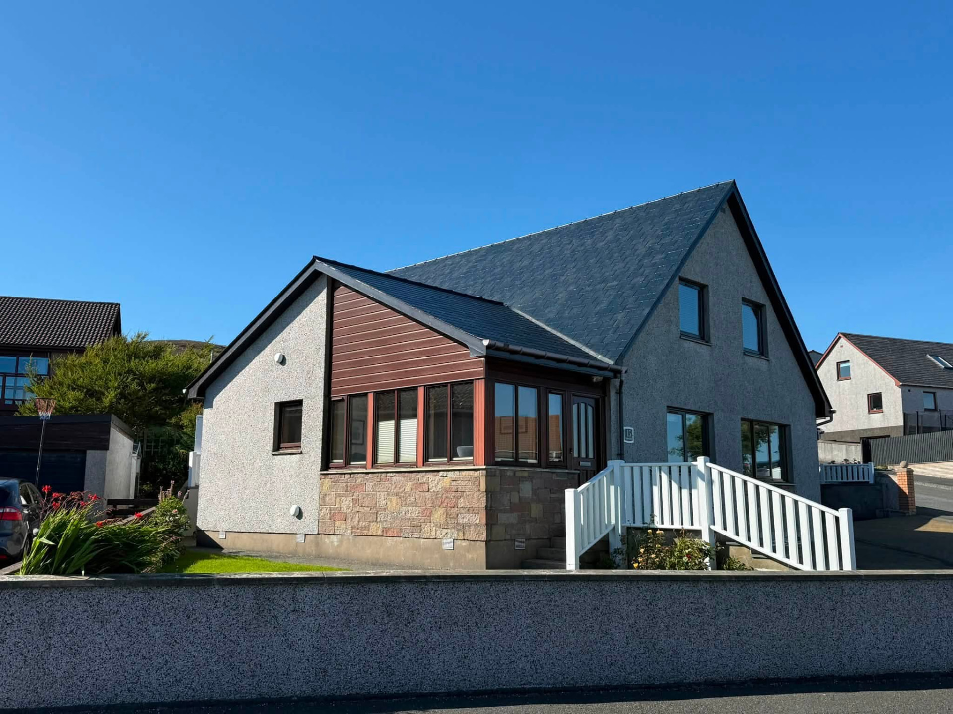 Roof coating in Shetland by Arthur & Simpson: after completion