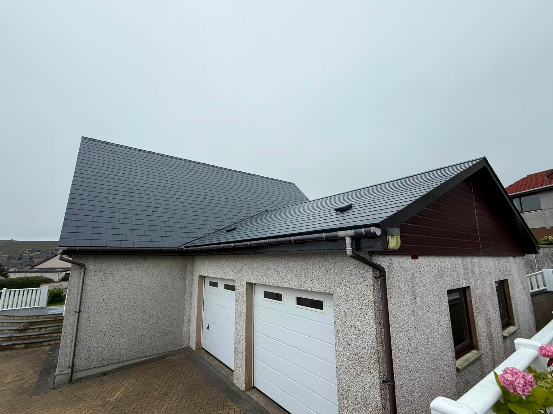 Roof coating in Shetland by Arthur & Simpson: after completion