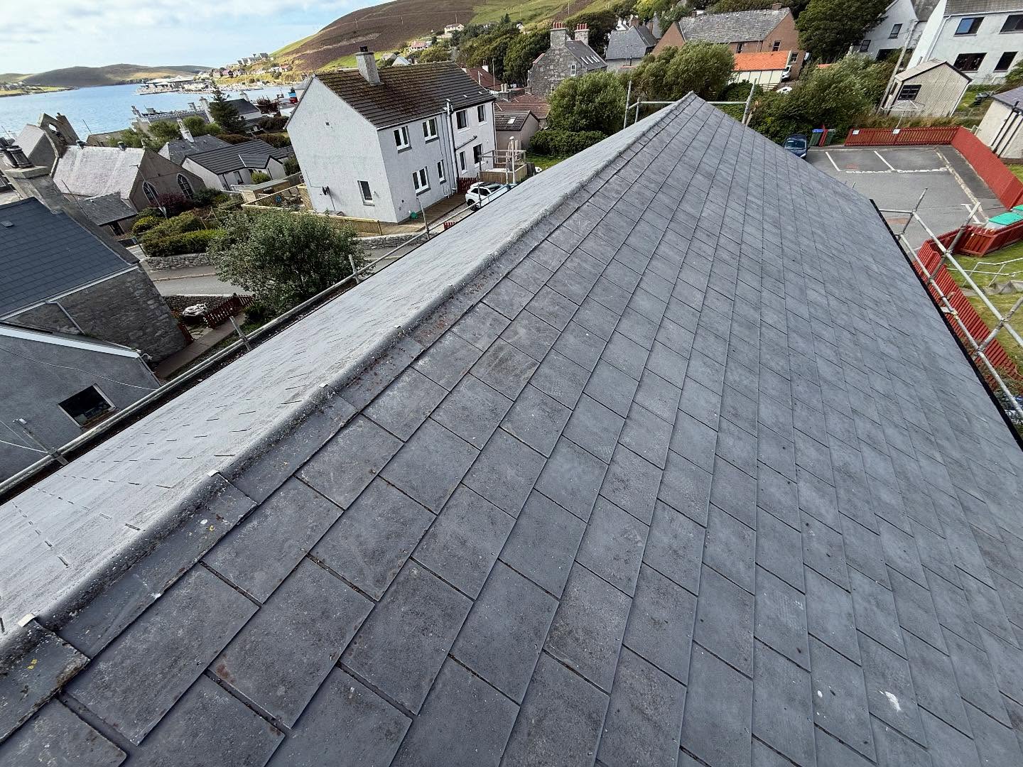 Roof cleaning in Shetland by Arthur & Simpson: after completion