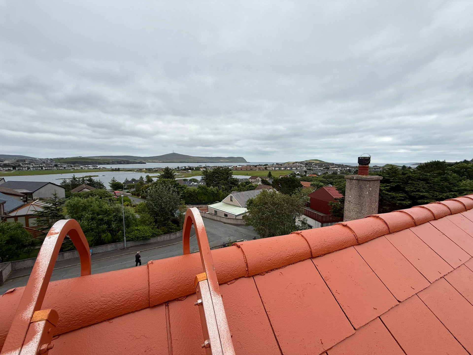 Roof coating in Shetland by Arthur & Simpson: after completion