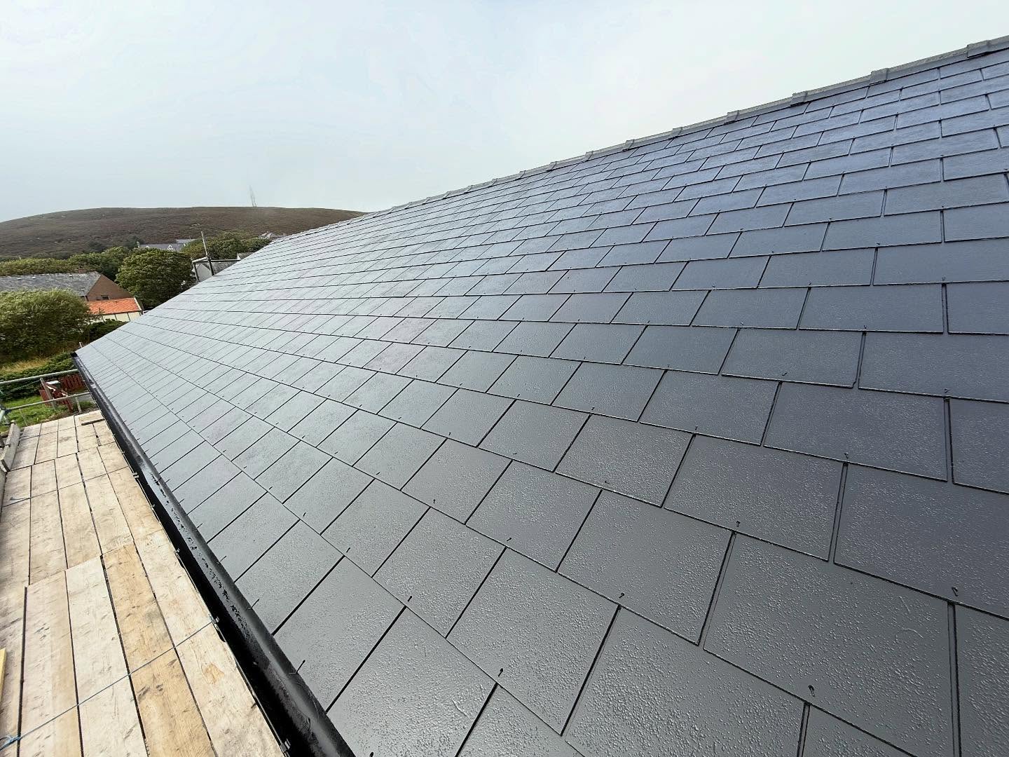 Roof coating in Shetland by Arthur & Simpson: after completion