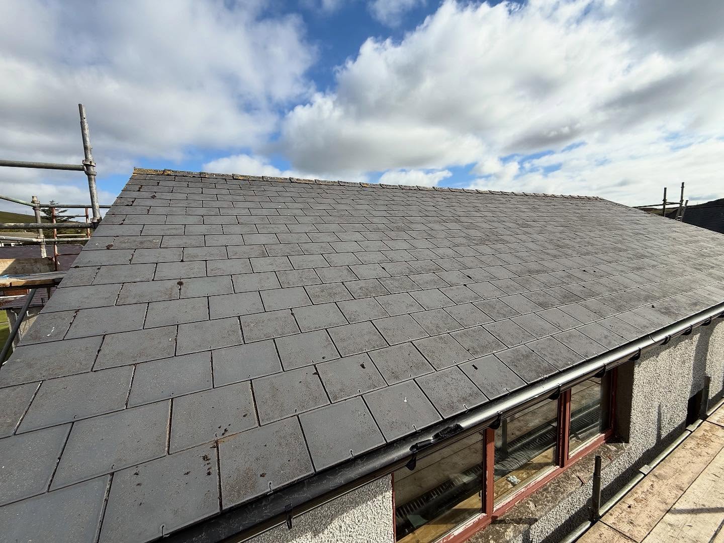 Roof cleaning in Shetland by Arthur & Simpson: after completion
