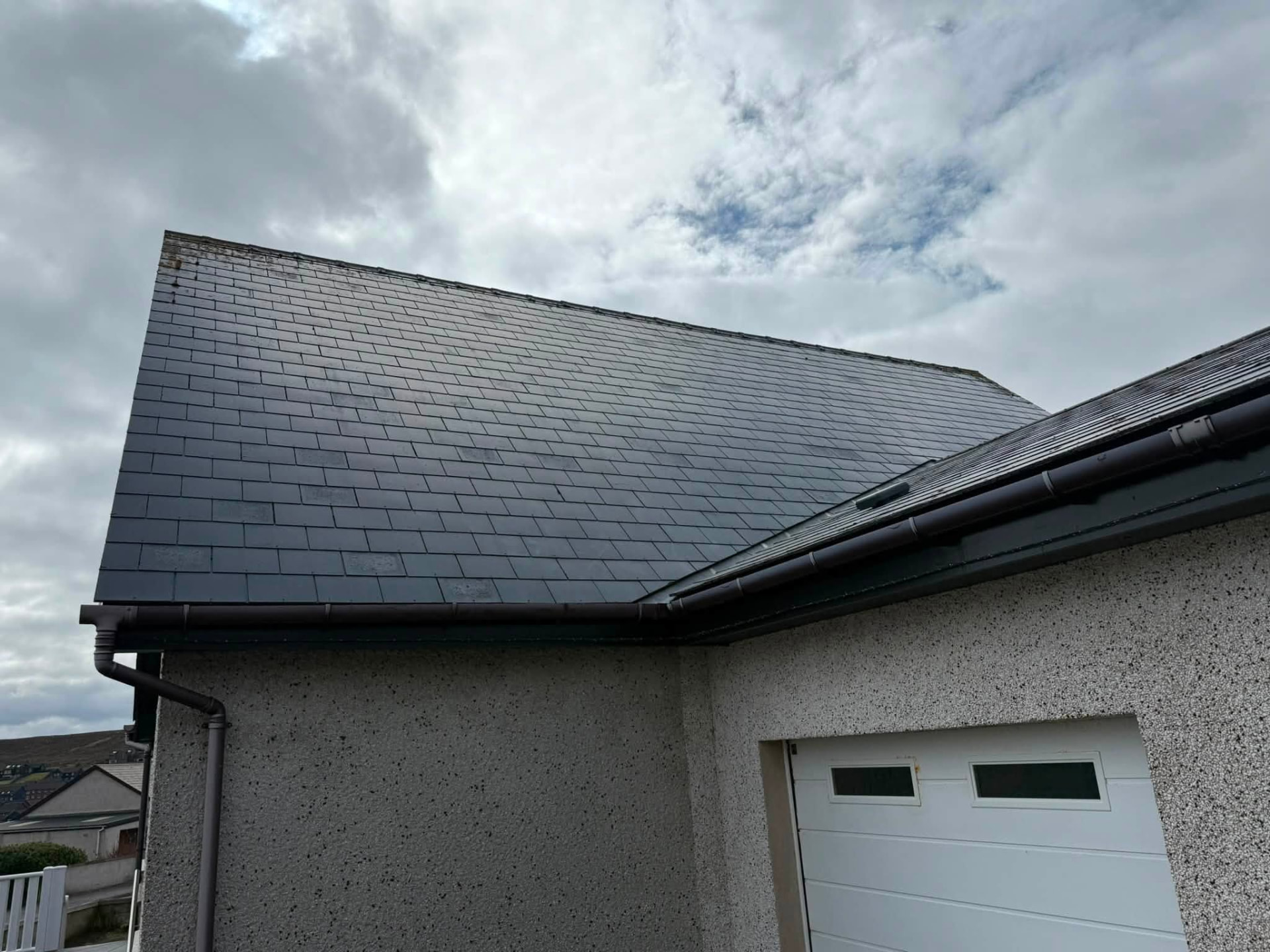 Roof coating in Shetland by Arthur & Simpson: after completion