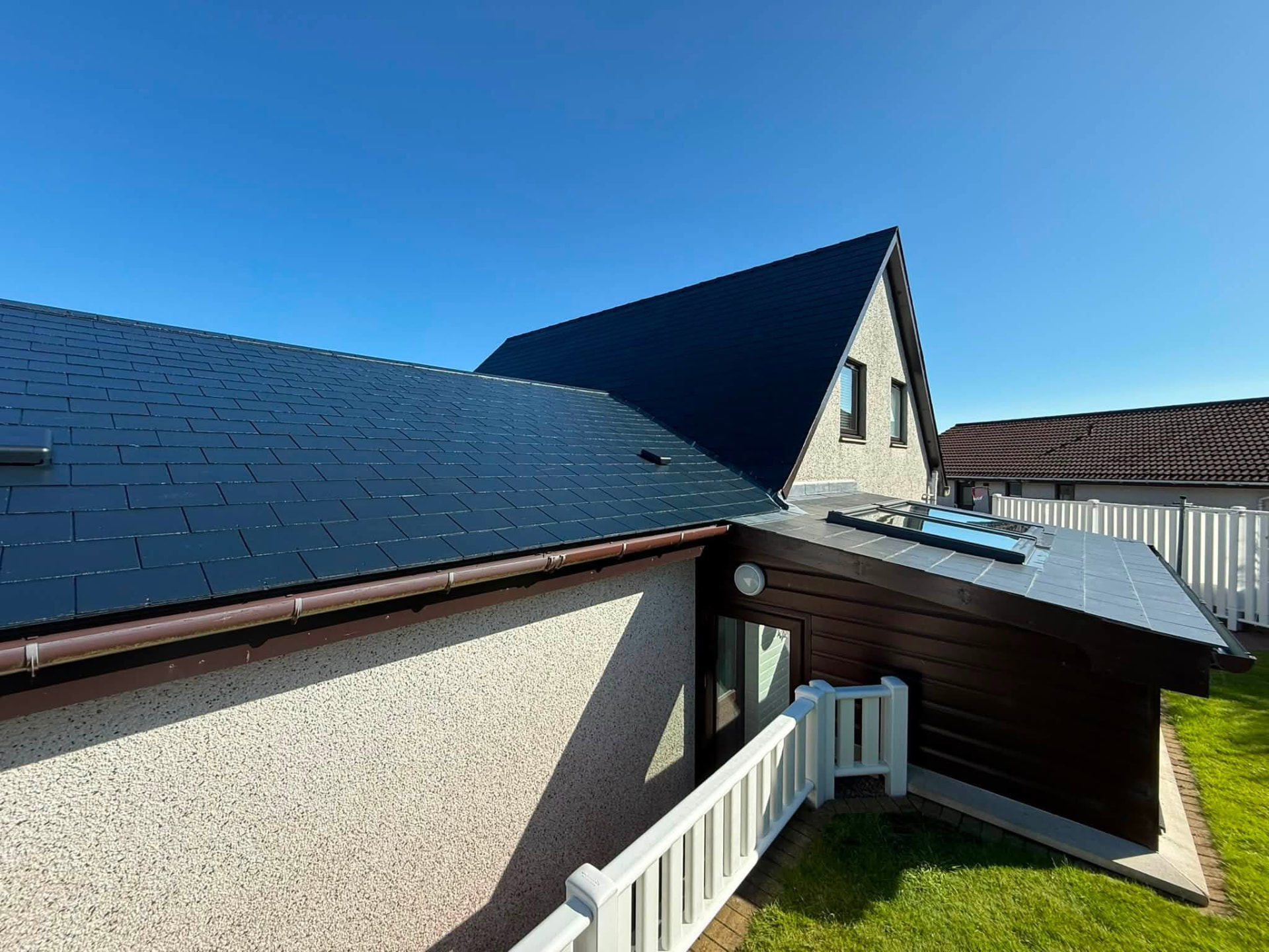 Roof coating in Shetland by Arthur & Simpson: after completion