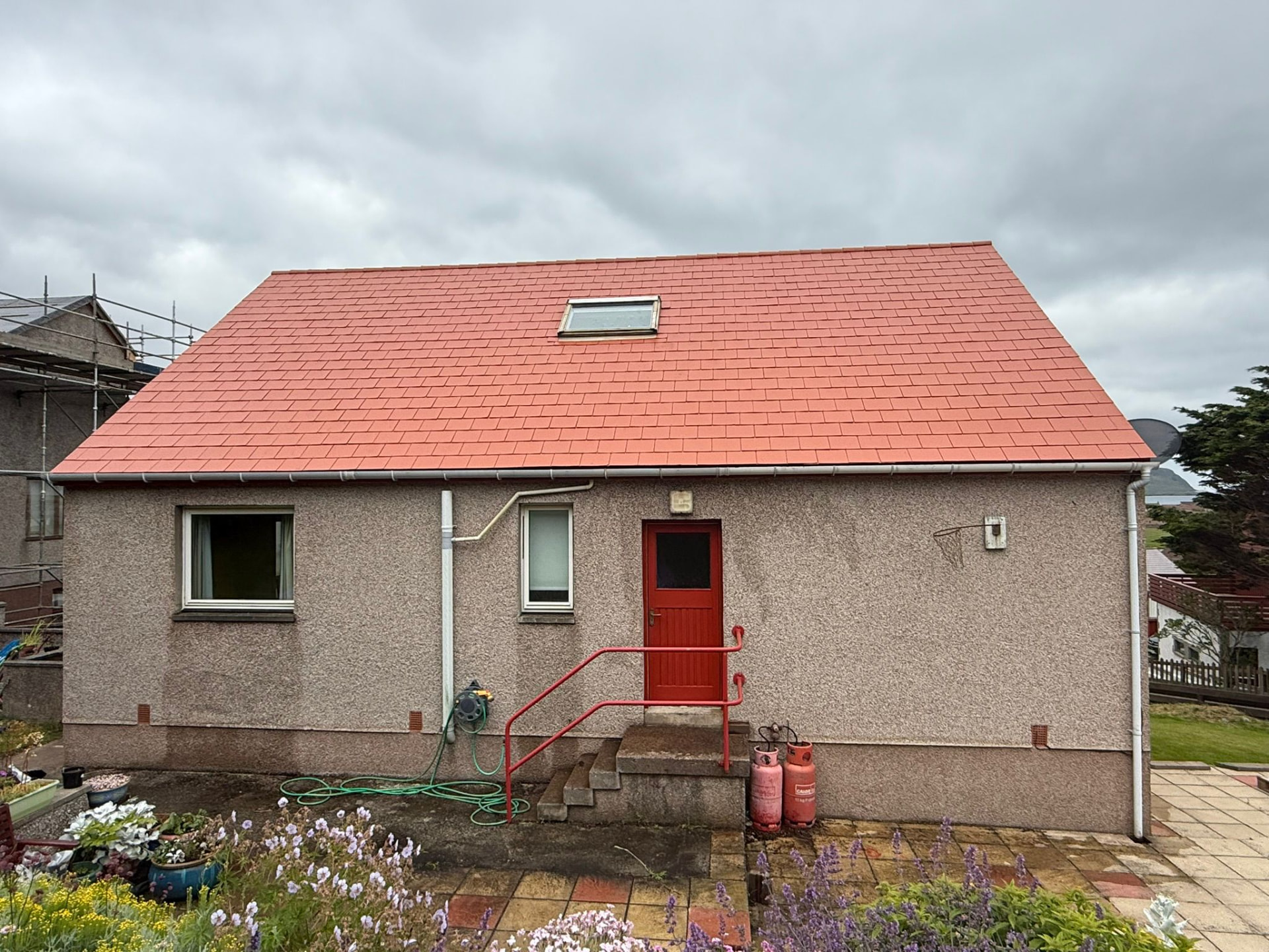 Roof coating in Shetland by Arthur & Simpson: after completion