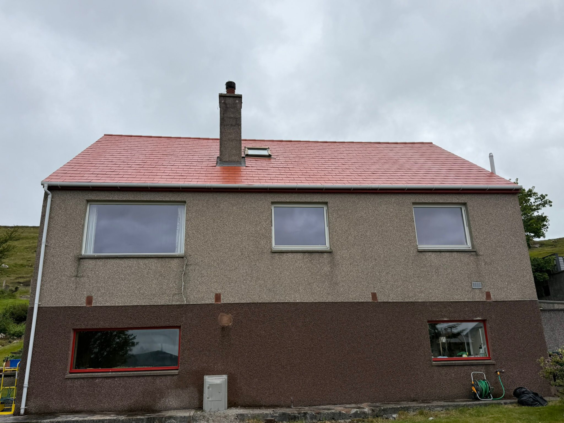 Roof coating in Shetland by Arthur & Simpson: after completion
