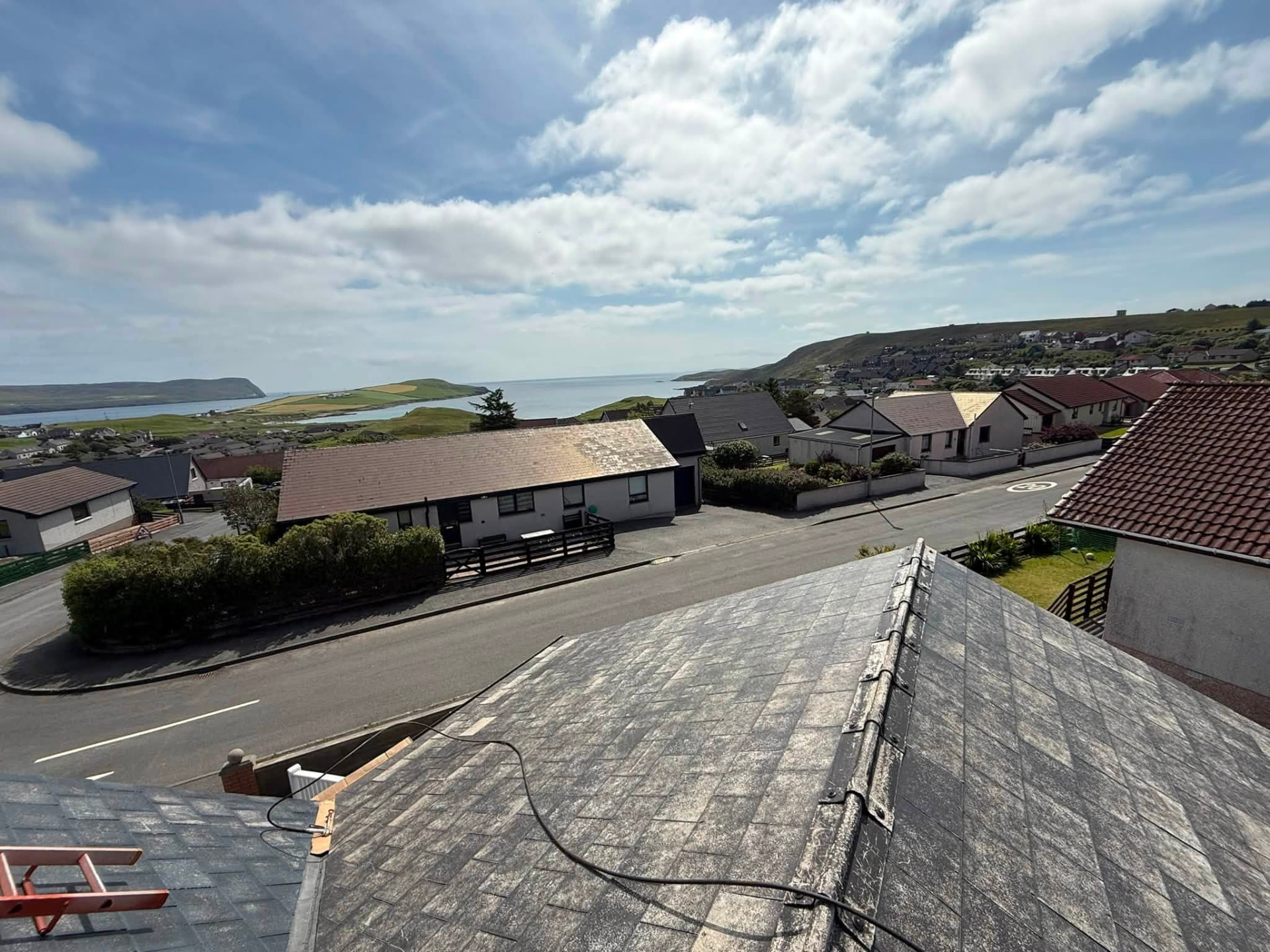 Roof coating in Shetland by Arthur & Simpson: after completion