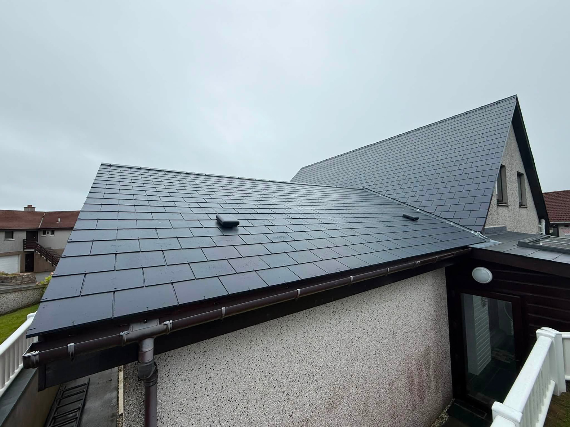 Roof coating in Shetland by Arthur & Simpson: after completion